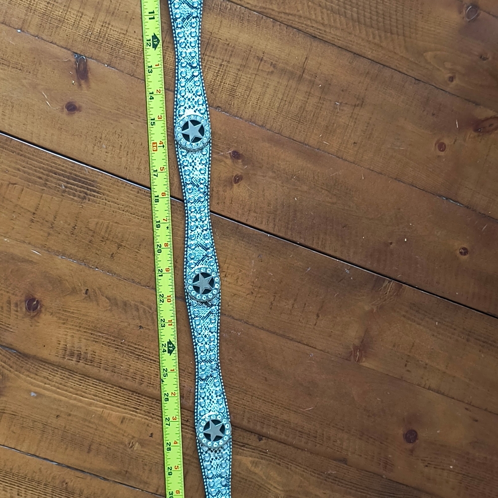 Blazin Roxx Silver and Black Women's Belt - Picture 3 of 6